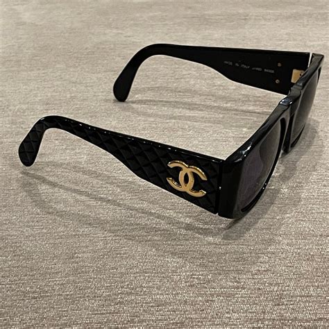 etsy vintage black chanel sunglasses|chanel sunglasses online shop.